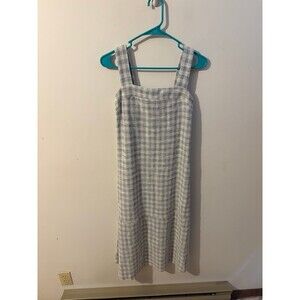 Marfinno Preppy White & Blue Plaid Dress size XS